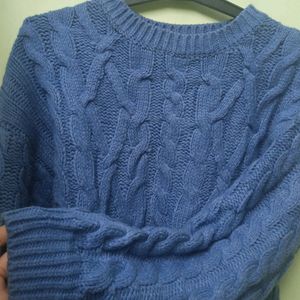 Sky Blue Knitting Sweater