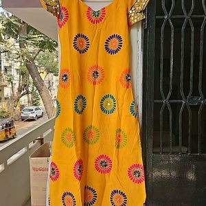 Mirror Work Kurtha