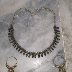 Necklace N Earings Set Antic