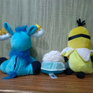 Combo Of Imported 3 Plushies Toys