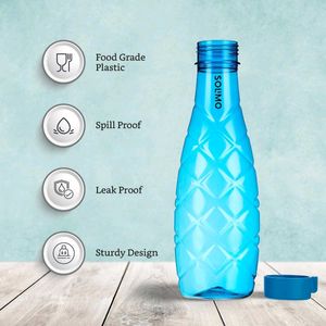 Brand - Solimo, 1 Lt Water Bottle | Multicolor |