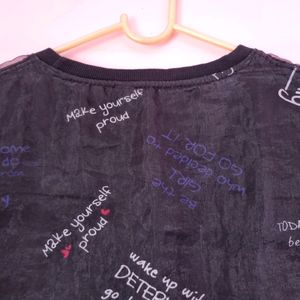 38. Typographed Black Top