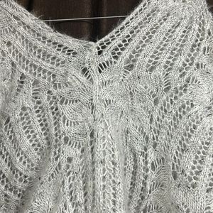 Knitted White Sweater