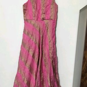 Pink Ethnic Simple Gown