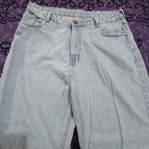 High Waist Light Blue Jeans