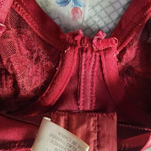 Imported Lace Red/maroon Bra(underwired)