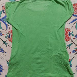 Printed Light Green T-shirt 👕