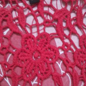 Red Crochet Cami