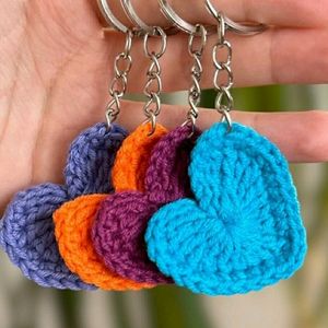 Crochet Hear Keychain