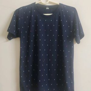 Cool Navy Blue Casual T Shirt (Unisex)