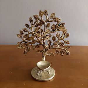 Brass Karpaga Virutcham Tree With Lamp