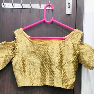 Golden Party Wear Blouse