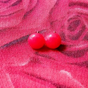 Korean New Red Pearl Studs For Ear