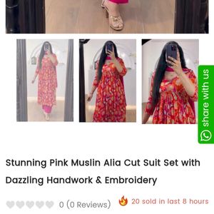 New Model Stunning Alia Cut Suit Set
