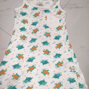 1-2 year A line dress for girl babies