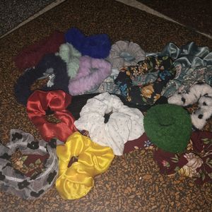 16 Different  Style Scrunchies