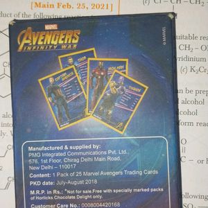 MARVEL AVENGERS CARD COLLECTION