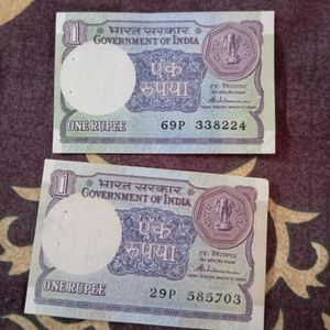 Deal:- Rare One Rupee 2 Notes Original