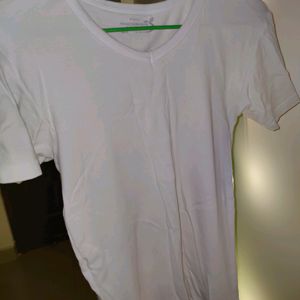 Macroman White Slim Fit T-shirt