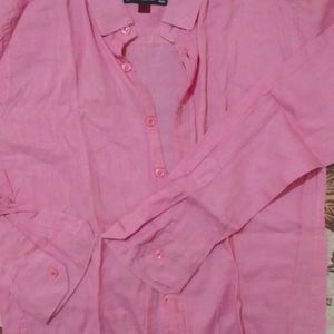 Casual Pink Shirt By Linen DJC