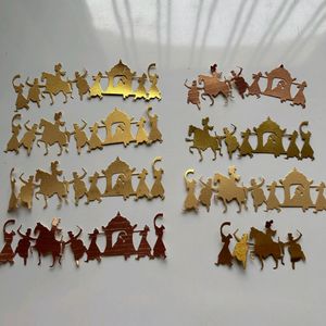 Golden Baaraat Decorative Paper Cutouts