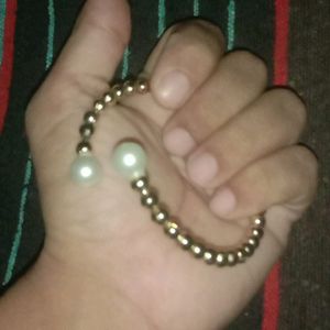 Golden And White Combo Bracelet