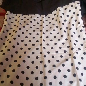 Black Kurti With White Dots