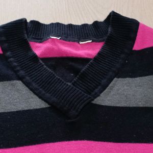 V- Neck tshirt cum light sweater