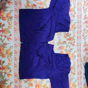 purple Color Blouse Of Cotton 2x2