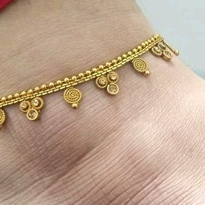 Golden Unique Beautiful Anklet