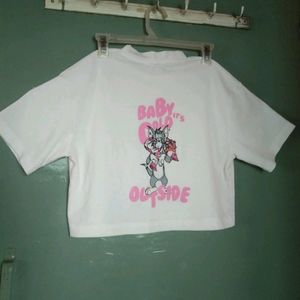 Tom And Jerry Cute Crop Top
