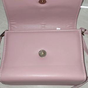 pink fancy sling bag