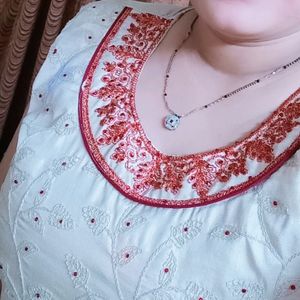 Embroidary Silk Kurti For Women