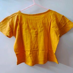 Mustard Crop Top