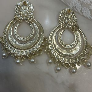 Gold Plated Kundan Earrings