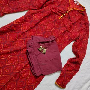 Red Kurta Set ❤️