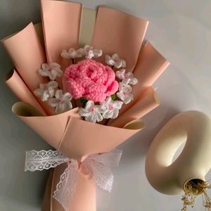 Sale🔥Combo Of Pink Rose And Forget Me Not Flower