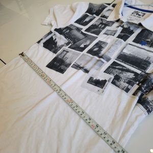 Printed White Tee