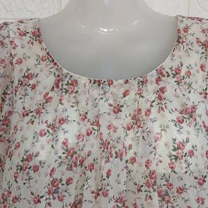 Flower Ruffle top