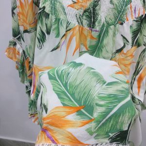 Leafy Printed Top