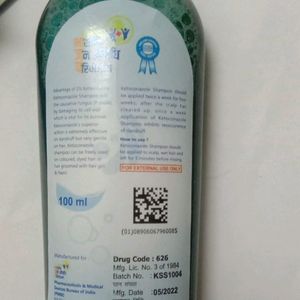 Ketoconazole Shampoo 2% W/V Anti Dandruff Antifungal Shampoo Controls Scaling Flaking And Itching