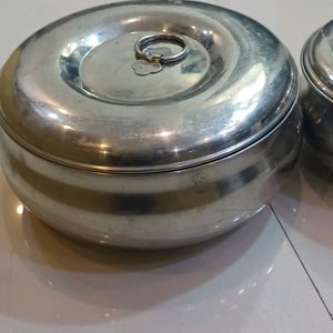 Set If 3 Stainless Steel Casserole Storage