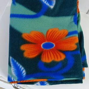 Floral Single Fleece Blanket (New)