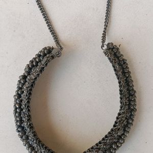 Silver Oxidise Choker Imitation Jewelry