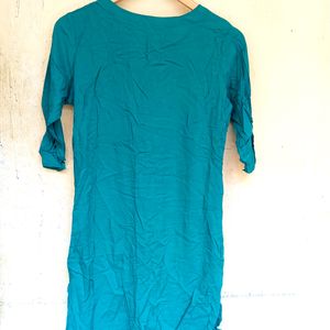 Designer Sea Green Kurta Tunic (Women)