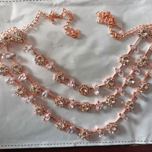 Rose Gold 3 layer Jewellery Set