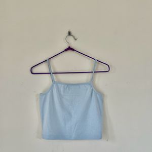 Light Blue Crop Top