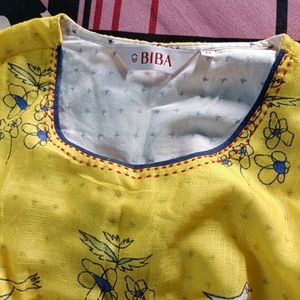 Yellow Kurti From Biba💗