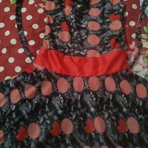 Frock With Matching Hat... For Girl Kid 4-7age