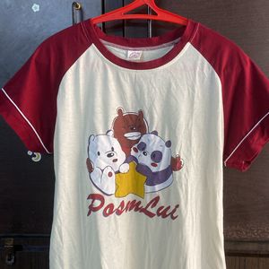 cute printed night tshirt